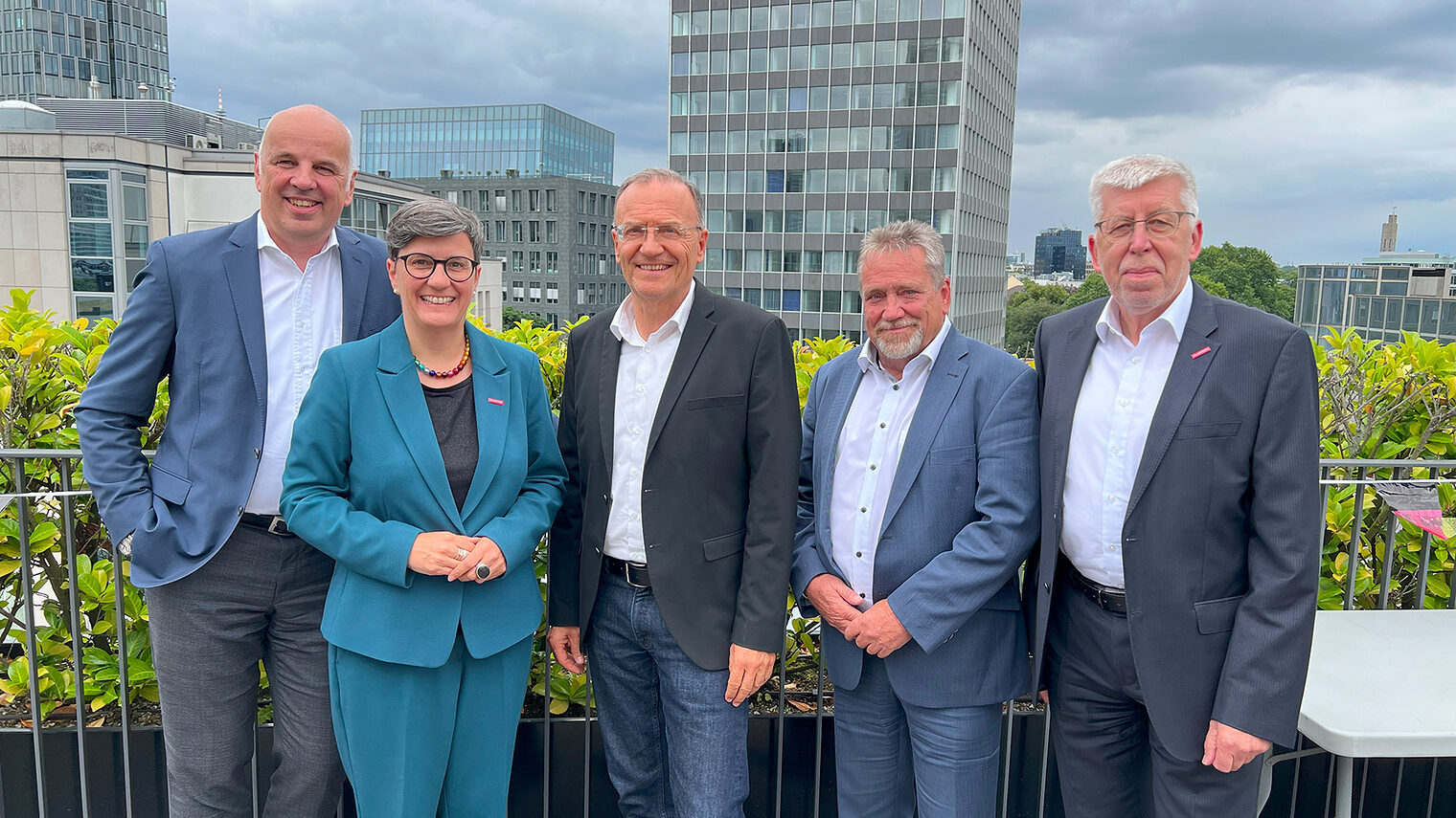 v.l.n.r. ARGE Vizepräsidenten AG Füll + Haus, ARGE Präsident Dittmar, ARGE Vizepräsident AN Zahn, Geschäftsführer Mundschenk