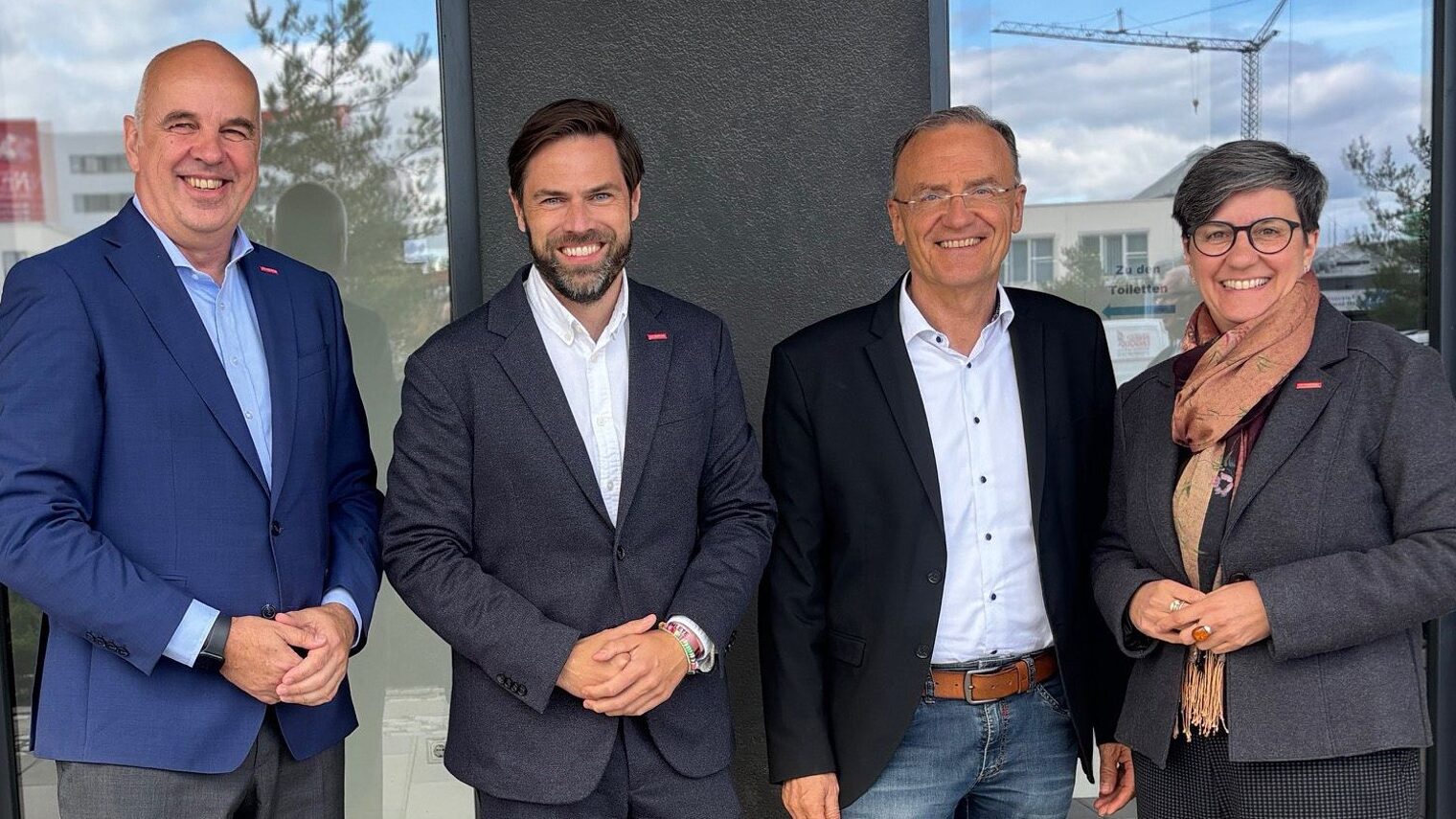 v.l.n.r.: Präsident Füll, neuer Geschäftsführer Pierre Schlosser, Präsident Dittmar, Präsidentin Haus